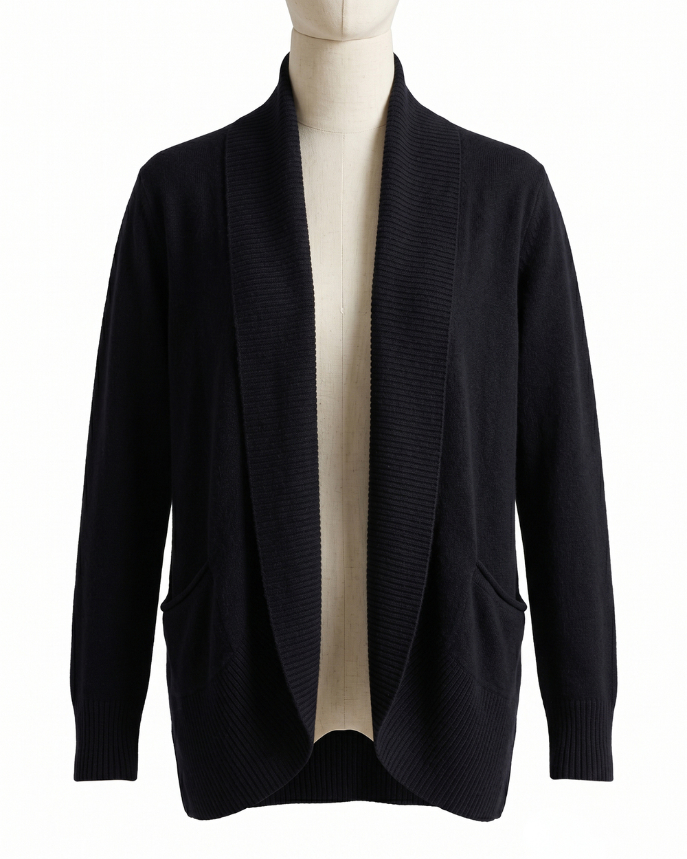 Mongolian Cashmere Open Cardigan Sweater